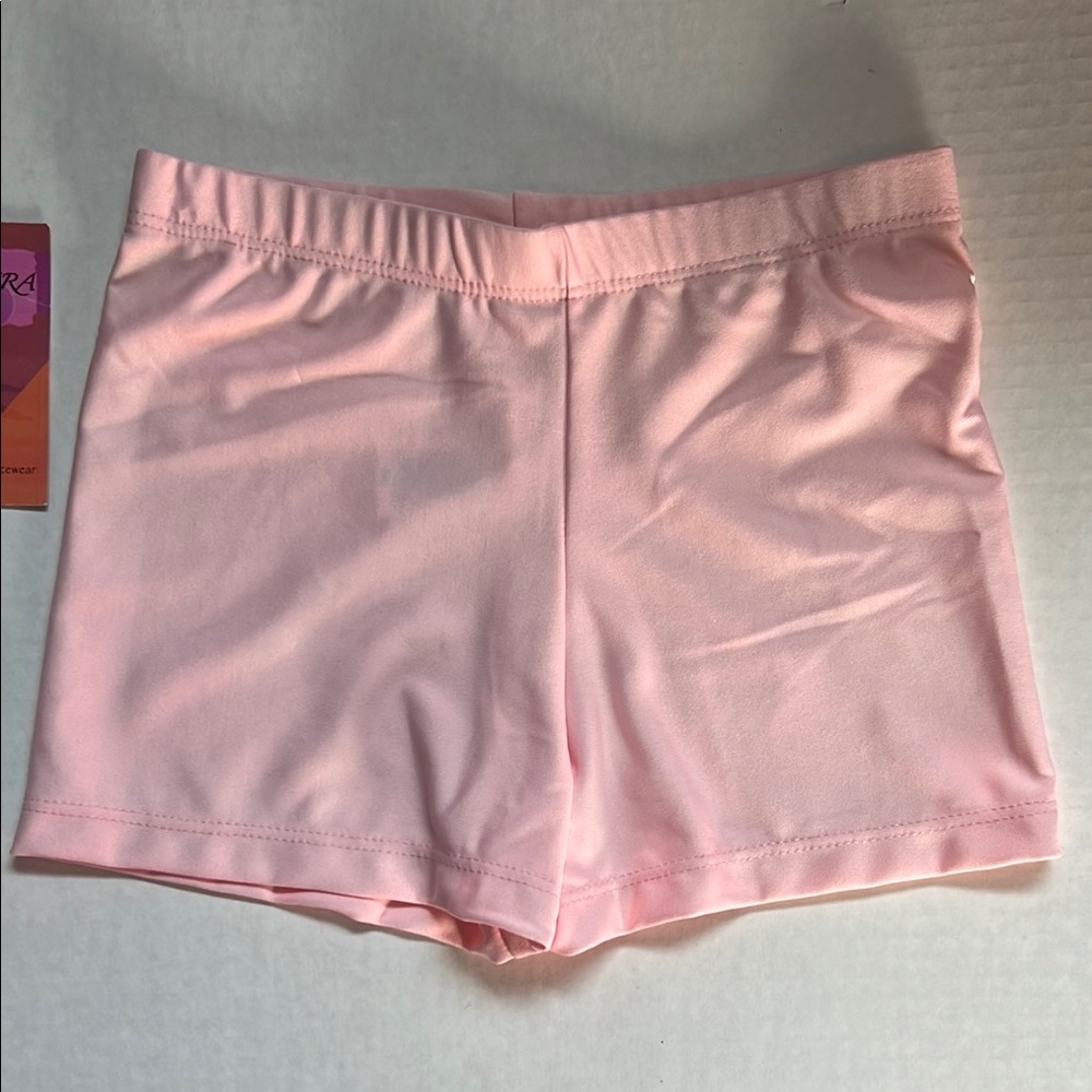 Pink Spandex Dancewear Booty Shorts M/C NWT